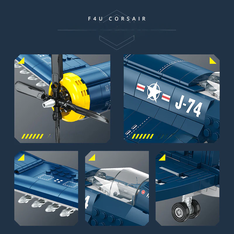 767pcs JIESTAR JJ9216 F4U Corsiar - Image 3