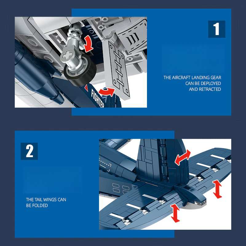 767pcs JIESTAR JJ9216 F4U Corsiar - Image 5