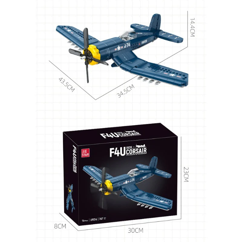767pcs JIESTAR JJ9216 F4U Corsiar - Image 7