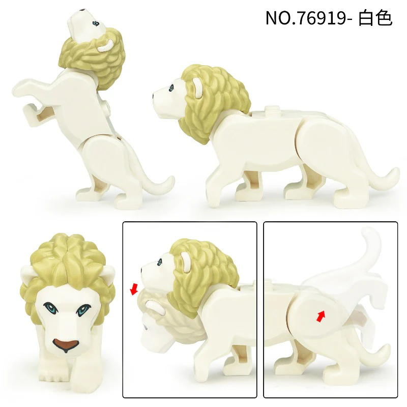 76919-76920 Animals Forest Male Lion Female Lion Minifigures - Image 12