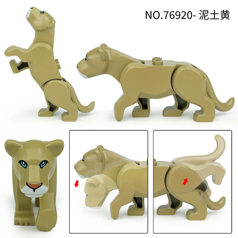 76919-76920 Animals Forest Male Lion Female Lion Minifigures - Image 24