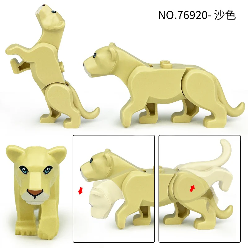 76919-76920 Animals Forest Male Lion Female Lion Minifigures - Image 28