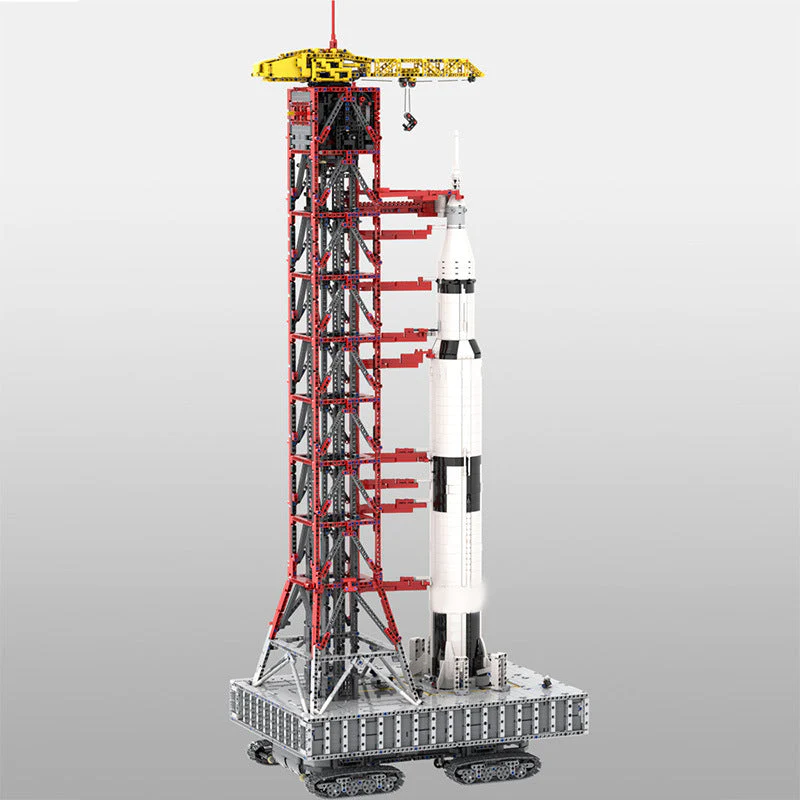 7706PCS MOC-60088 Launch Tower Mk I for Saturn V with Crawler(Saturn V not included) - Image 3