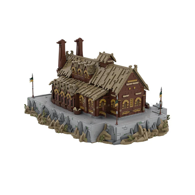 7868pcs MOC-62288 UCS Edoras - Meduseld Golden Hall - Image 3