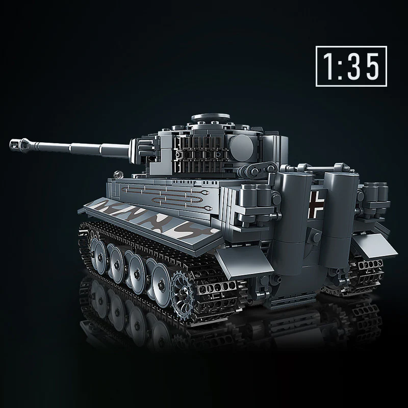 800+PCS MOULDKING 20014 Tiger Tank Simulate Recoil Sound(Dynamic with PF) - Image 4