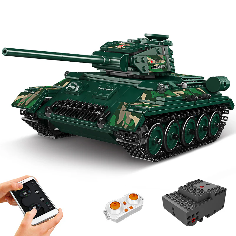 800PCS 20015 MOULDKING T-34 Medium Tank Simulate Recoil Sound(Dynamic with PF) - Image 6