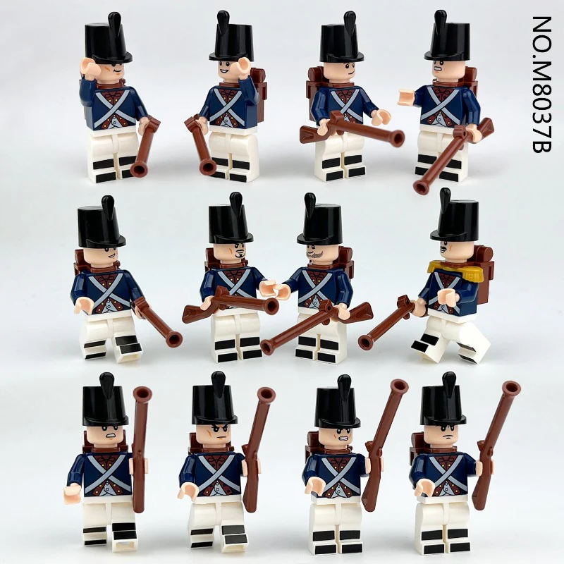8037A 8037B 8037C Medieval European Soldier Minifigures - Image 3