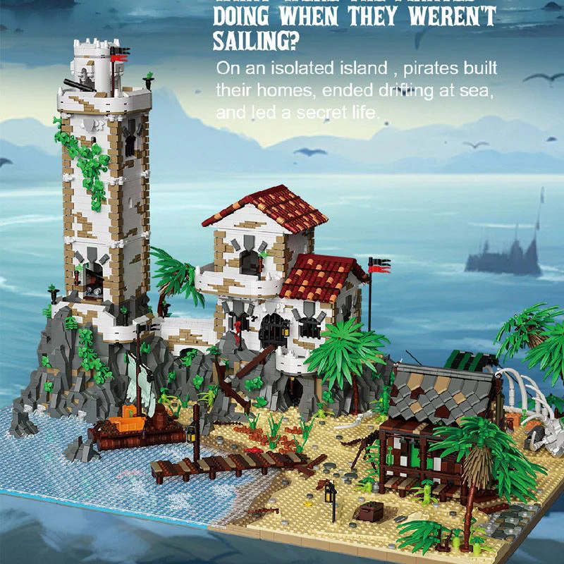8205+PCS BK 33923 Pirate Harbor Jungle Castle - Image 2