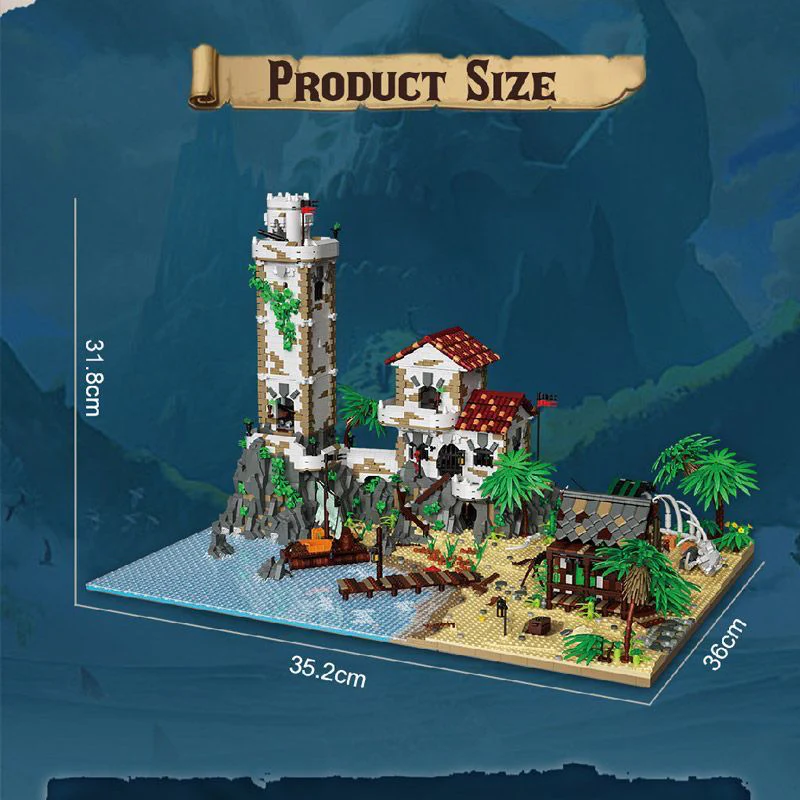 8205+PCS BK 33923 Pirate Harbor Jungle Castle - Image 5
