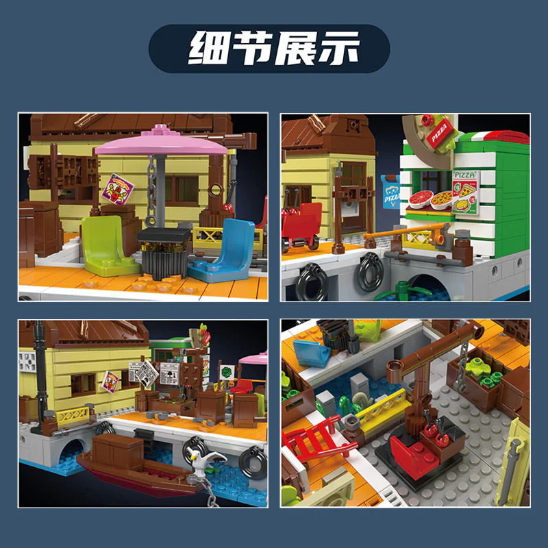 821pcs Mouldking 10109 Loading dock - Image 3