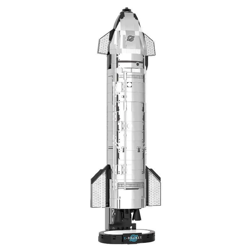 824pcs JQ1123 Starship Rocket with motor - Image 5