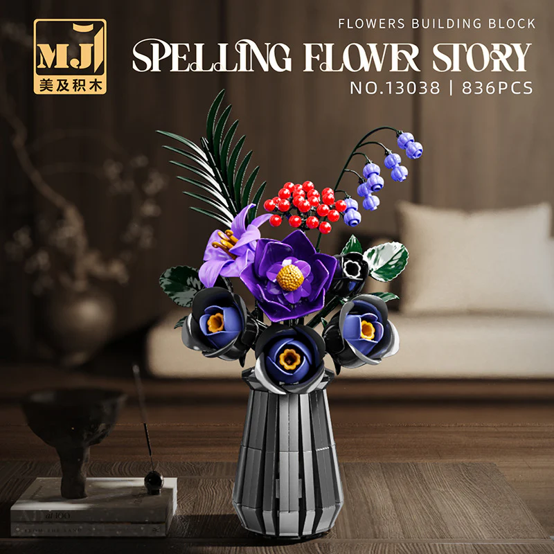 836pcs MJi 13038 Spelling Flower Story - Image 2