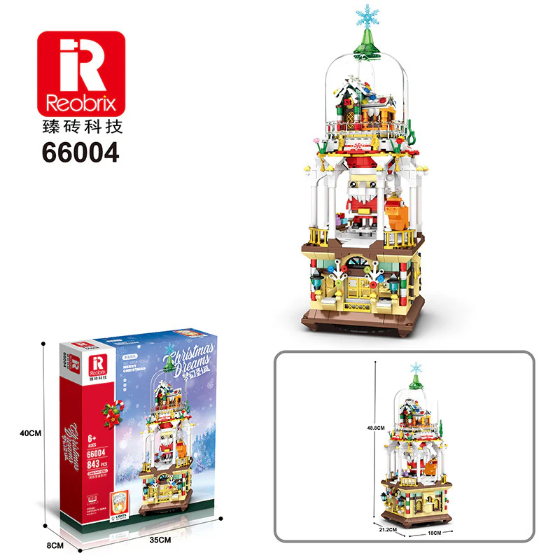843pcs Reobrix 66004 Christmas Dreams - Image 5