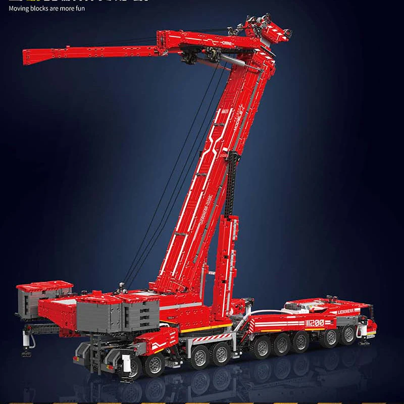 8506 pcs Mouldking 17007&17008 RC Liebherr LTM 11200 - Image 2