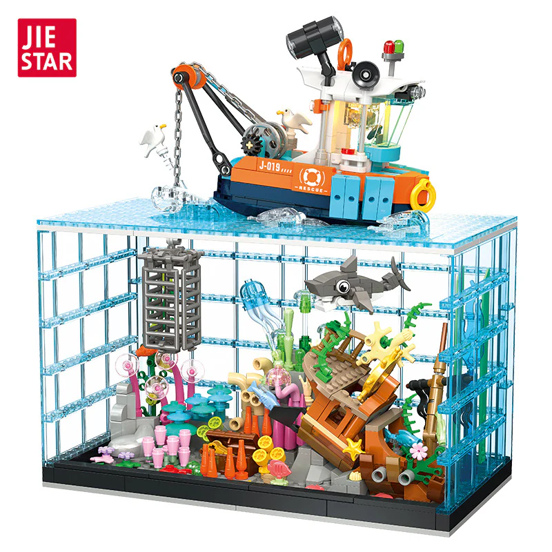 856PCS JIESTAR JJ9219 Underwater Exploration Aquarium - Image 5