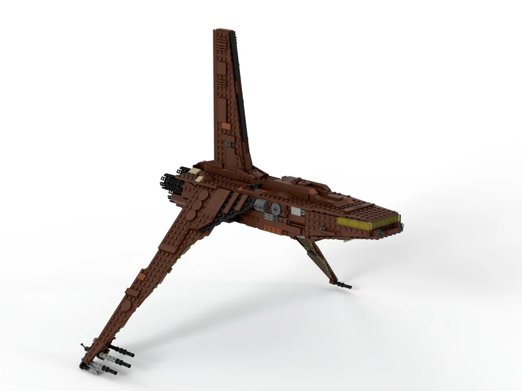 858PCS MOC-38581 Sandcrawler 75220 - B-Model Spaceship - Image 3