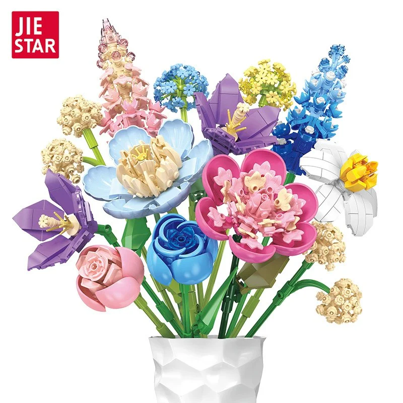 865pcs JIESTAR  JJ9092 Flowers Fingertip Romance - Image 3