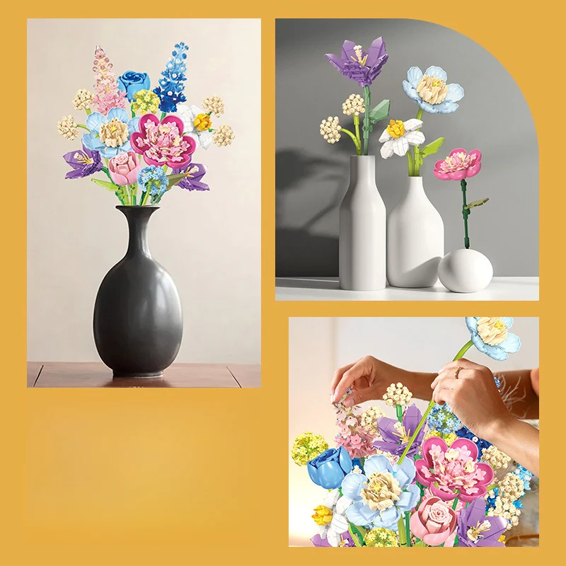 865pcs JIESTAR  JJ9092 Flowers Fingertip Romance - Image 5