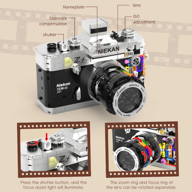 865PCS JQ1132 Vintage Film Camera - Image 4