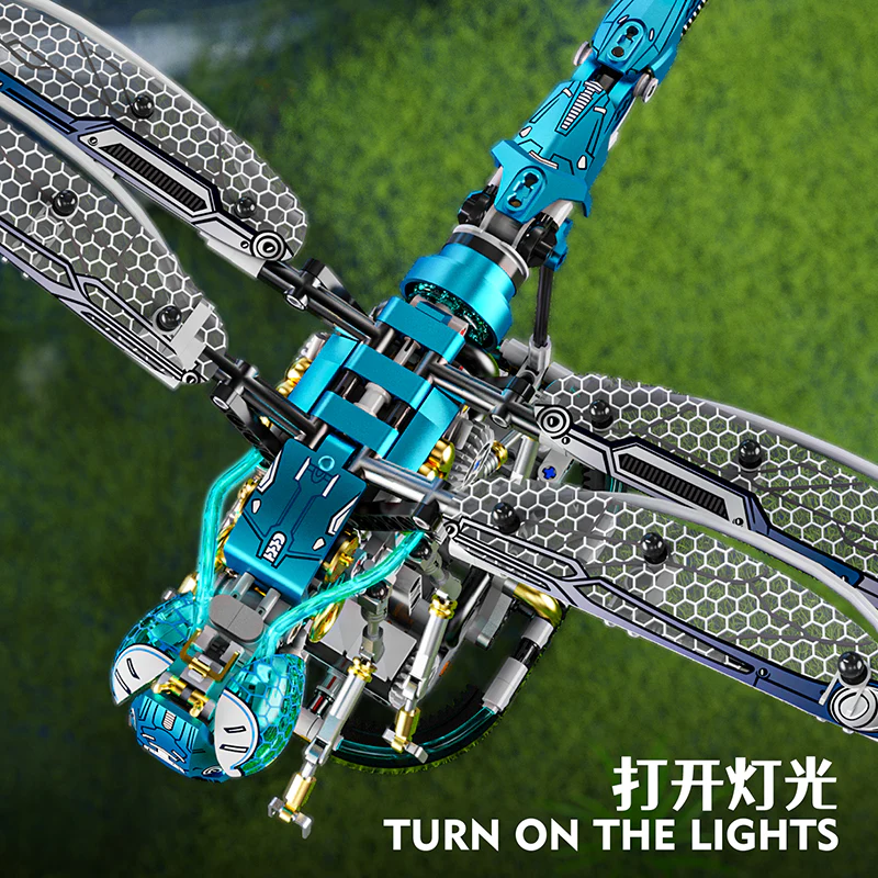 866 pcs MJi 13086 Mechanical Dragonfly - Image 2