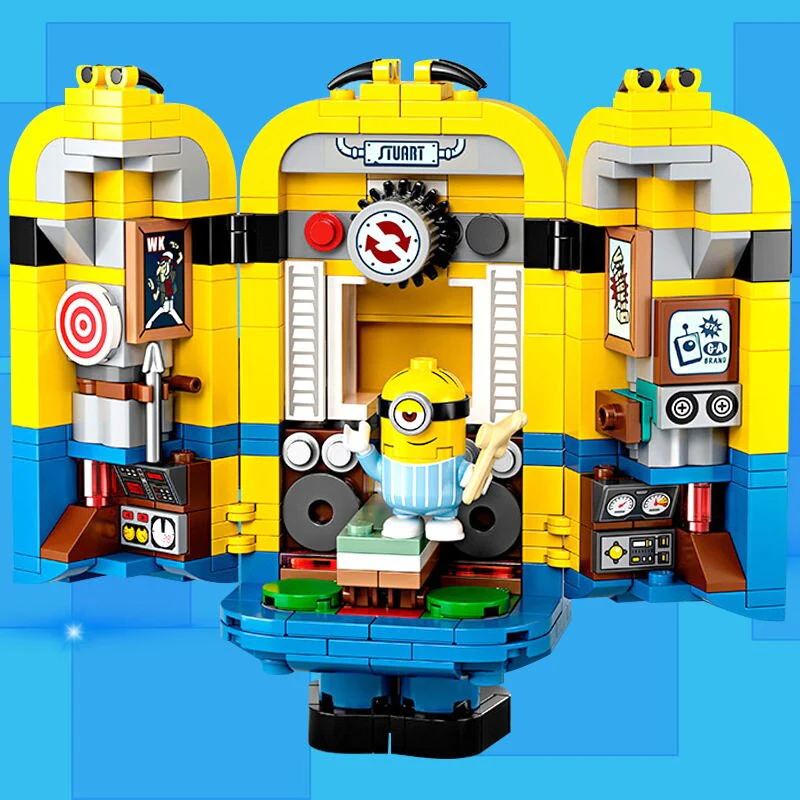 876pcs Movie Brick-built Minions and Their Lair Compatible 75551 - Image 3