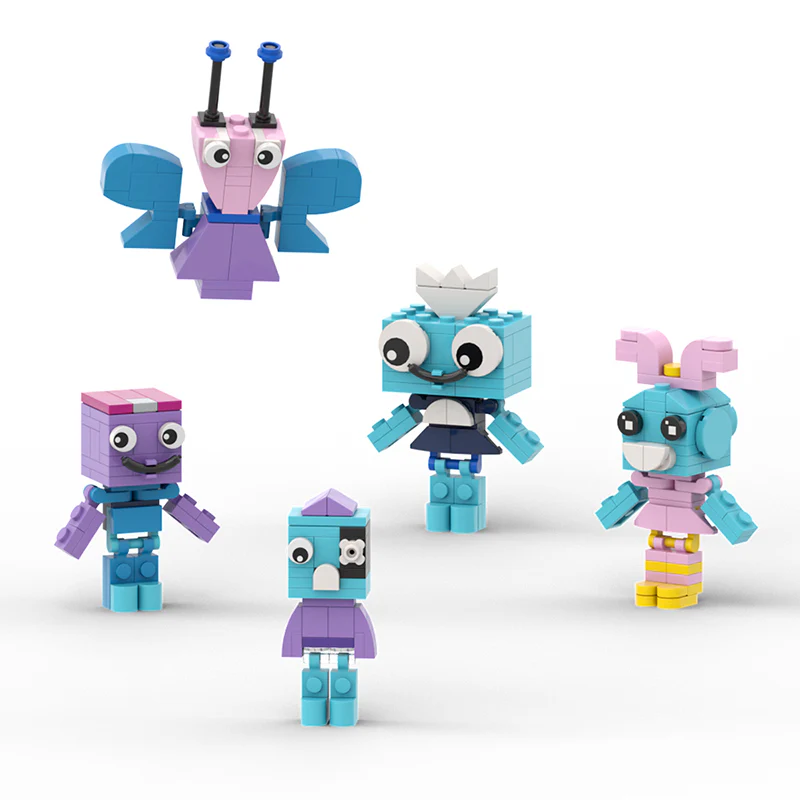 878PCS MOC Dandy's World(Dandy,Boxten,Poppy,Brightney,Goob,Flutter,Scraps,Shrimpo) - Image 2
