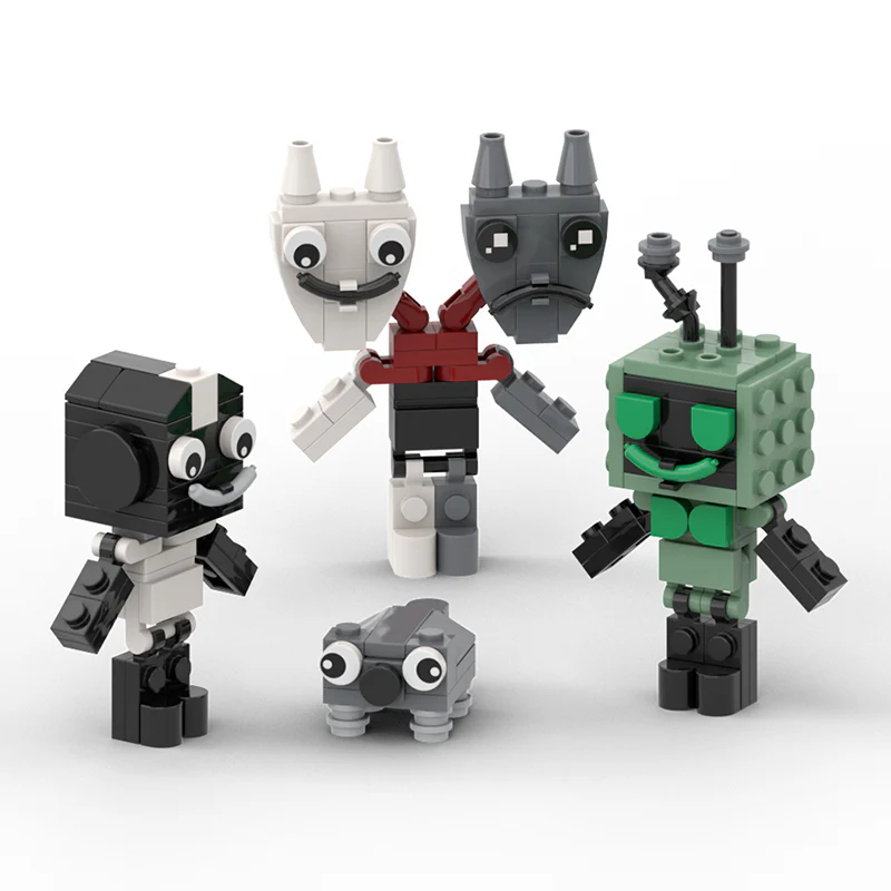 878PCS MOC Dandy's World(Dandy,Boxten,Poppy,Brightney,Goob,Flutter,Scraps,Shrimpo) - Image 4