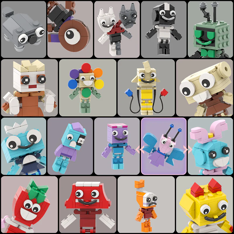 878PCS MOC Dandy's World(Dandy,Boxten,Poppy,Brightney,Goob,Flutter,Scraps,Shrimpo) - Image 7