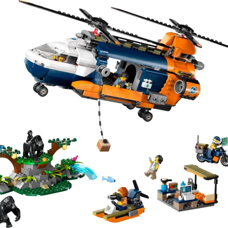 881 pcs Jungle Explorer Helicopter - Image 5