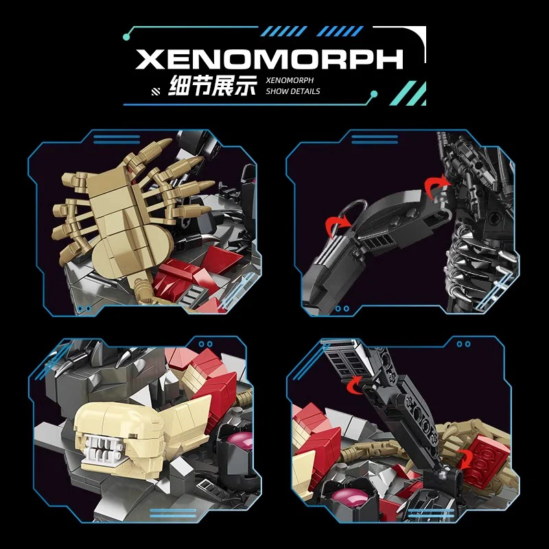 882 pcs JIESTAR JJ9154 Xenomorph - Image 2