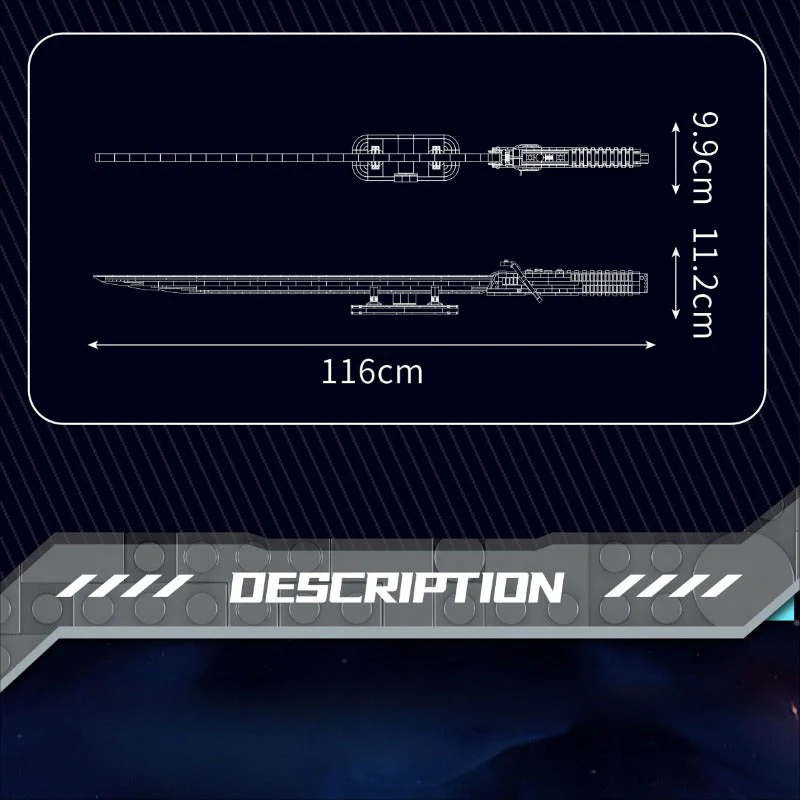 885pcs Mouldking 10138 Mandalorian Darksaber - Image 6