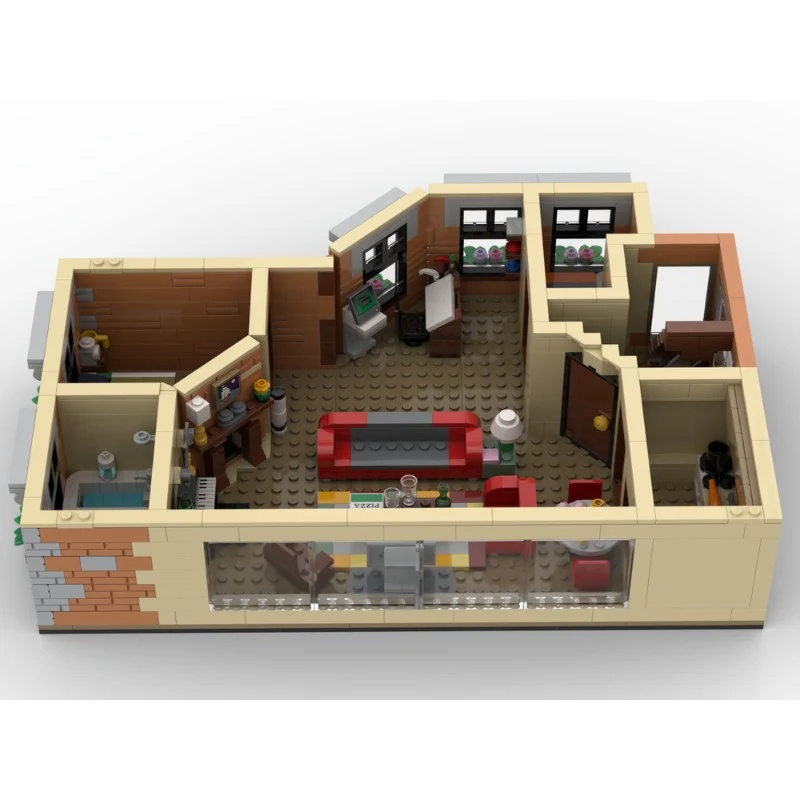 886pcs MOC-80890 HIMYM Apartment - Image 2