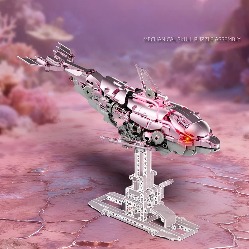 888pcs MJi 13098/13099 CYBER DOLPHIN  PINK/BLUE - Image 2