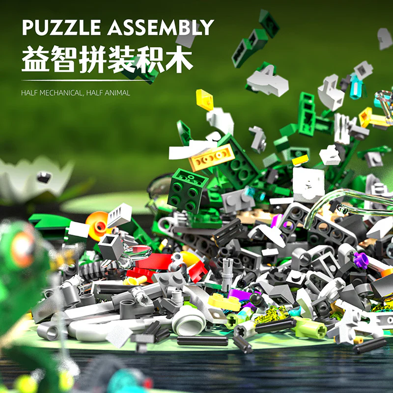 898PCS MJi 13058 Half-body mechanical frog - Image 2