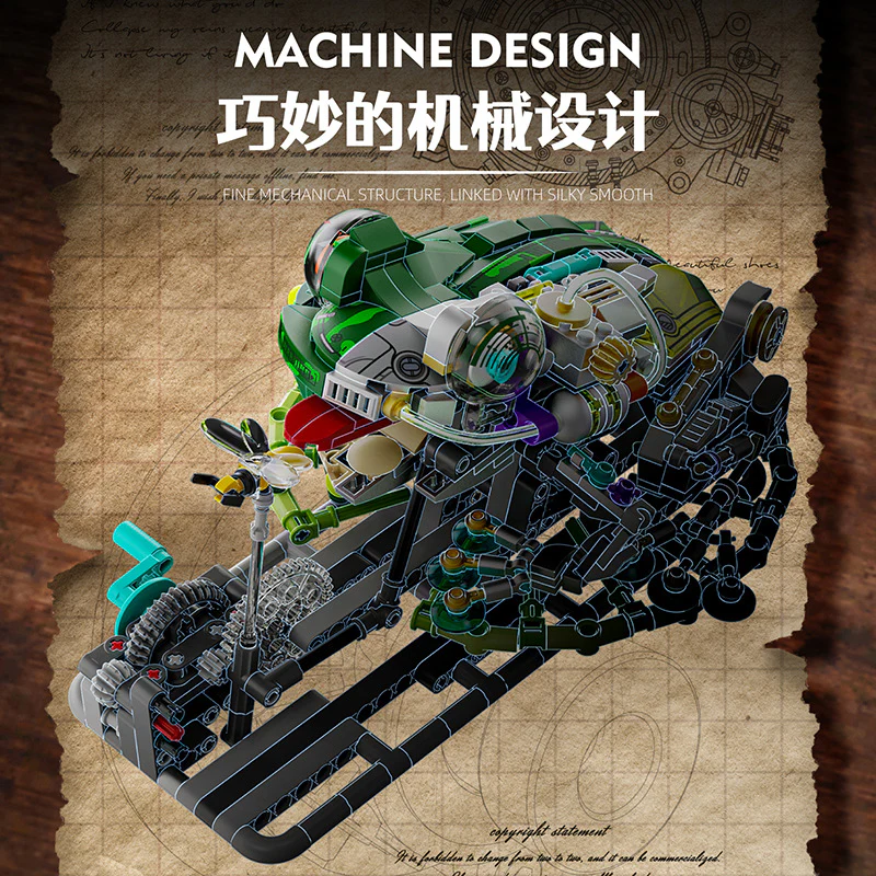 898PCS MJi 13058 Half-body mechanical frog - Image 5
