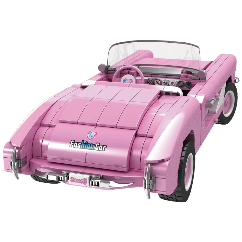 898pcs WGC 66035 Pink Barbie Car - Image 4