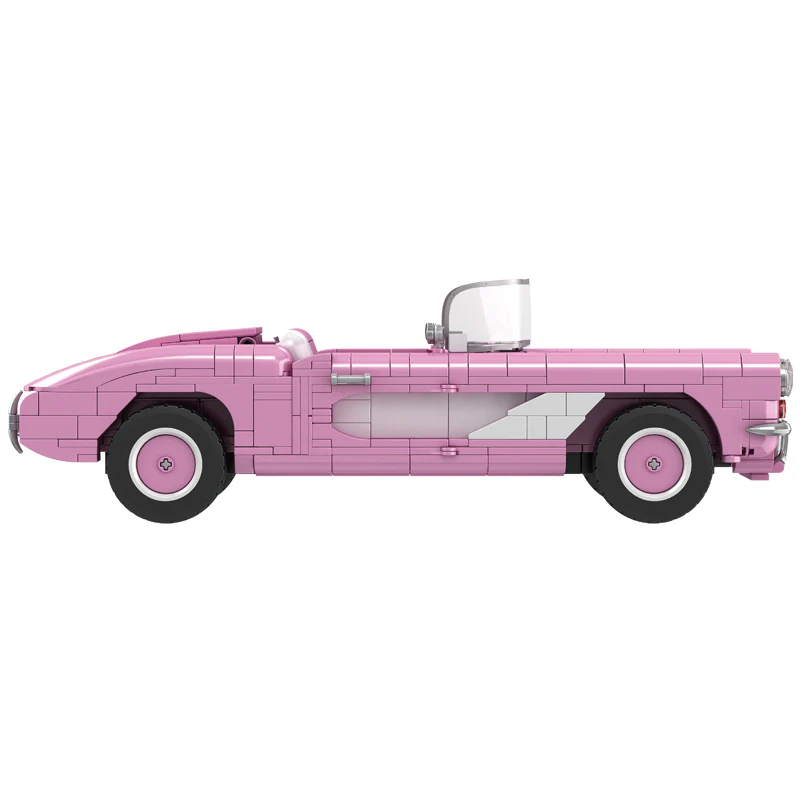 898pcs WGC 66035 Pink Barbie Car - Image 5