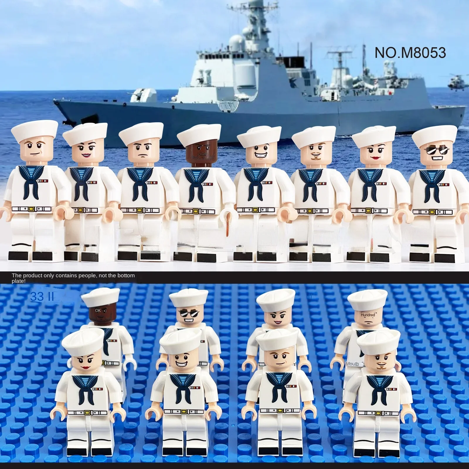 8pcs  Navy minifigures M8053 - Image 2