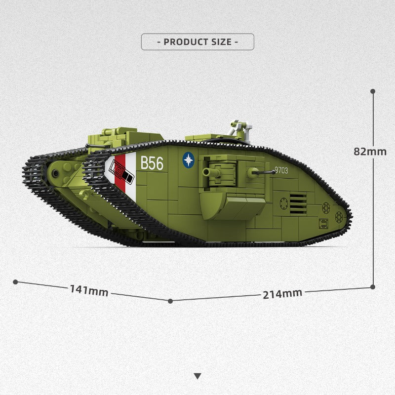 900pcs QUANGUAN 300018 HEAVY TANK MK.V - Image 2