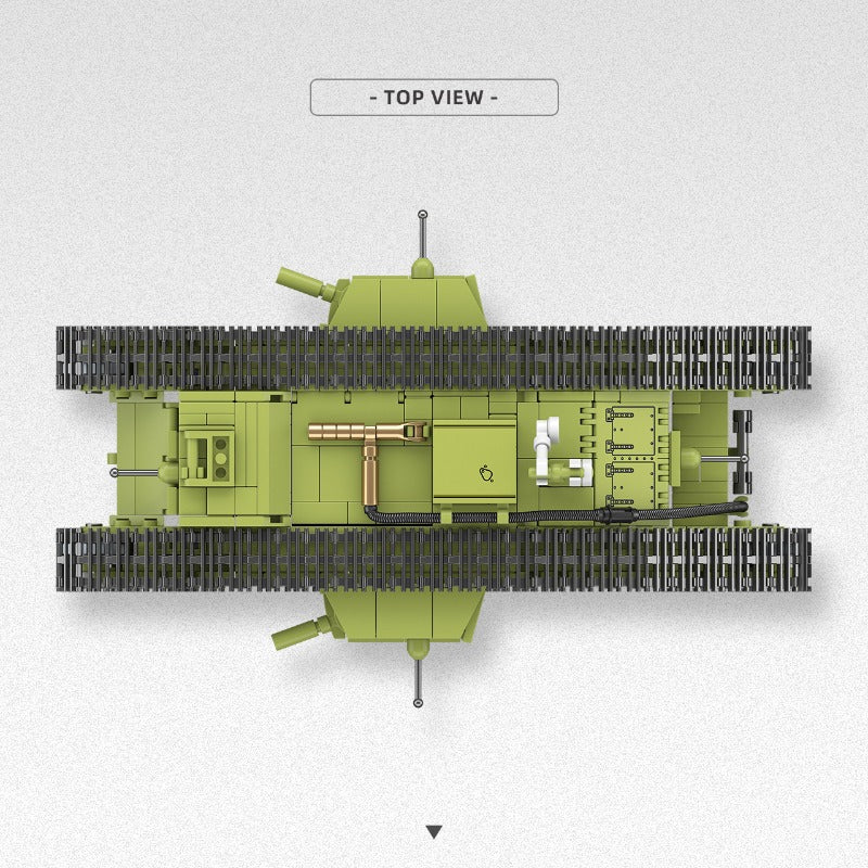 900pcs QUANGUAN 300018 HEAVY TANK MK.V - Image 3
