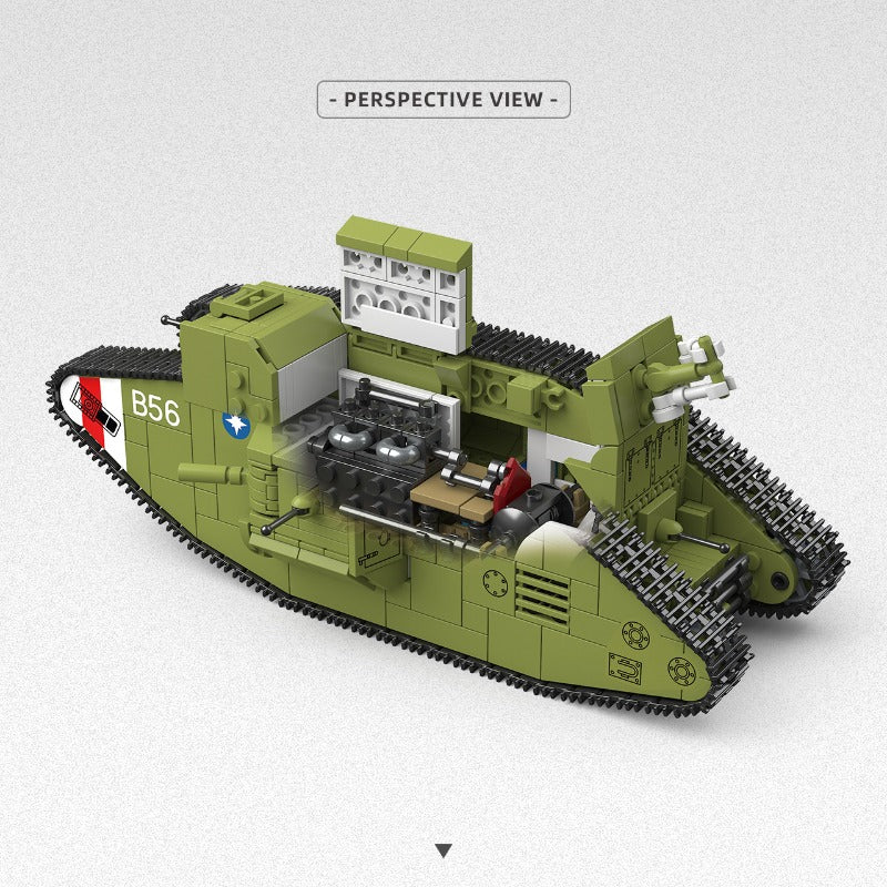 900pcs QUANGUAN 300018 HEAVY TANK MK.V - Image 4