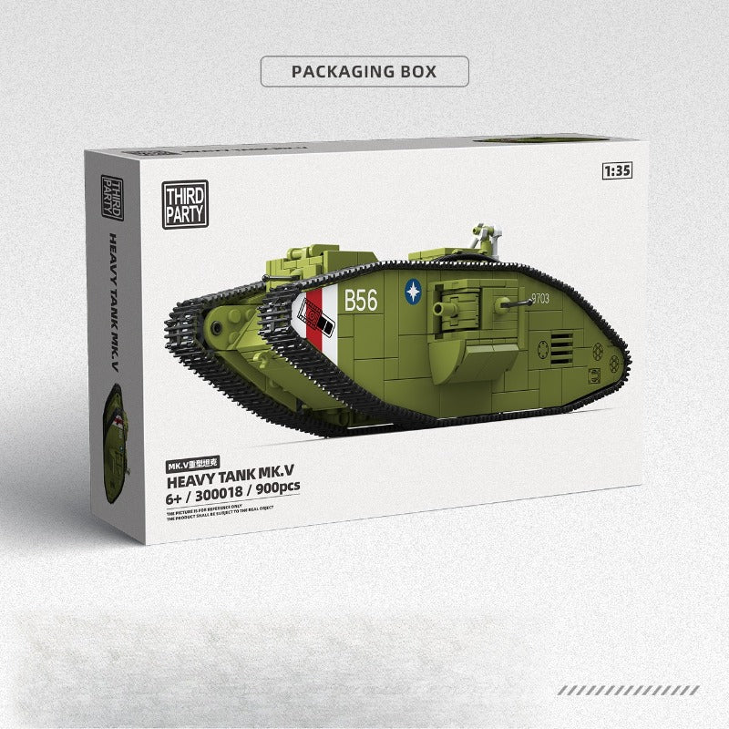 900pcs QUANGUAN 300018 HEAVY TANK MK.V - Image 6