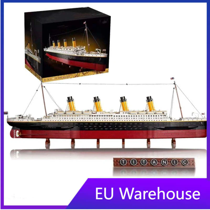 (Ship from European warehouse) 9090pcs Jie Star Titanic - Image 7