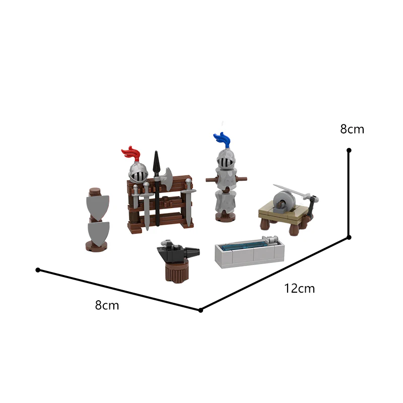 90PCS MOC-117559 Blacksmith Accessories - Image 3