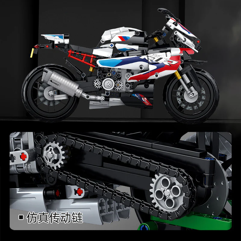 912PCS Panlos 672004 BMW M 1000 RR Motorcycle - Image 3