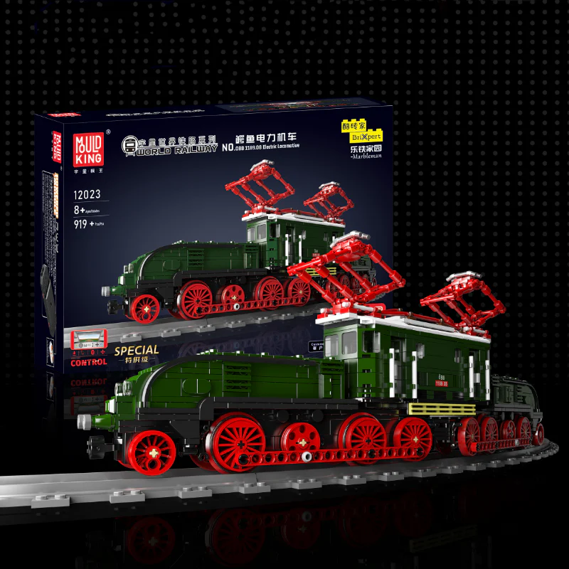 919PCS MOULDKING 12023 OBB 1189.08 Electric Locomotive with RWY Module - Image 6