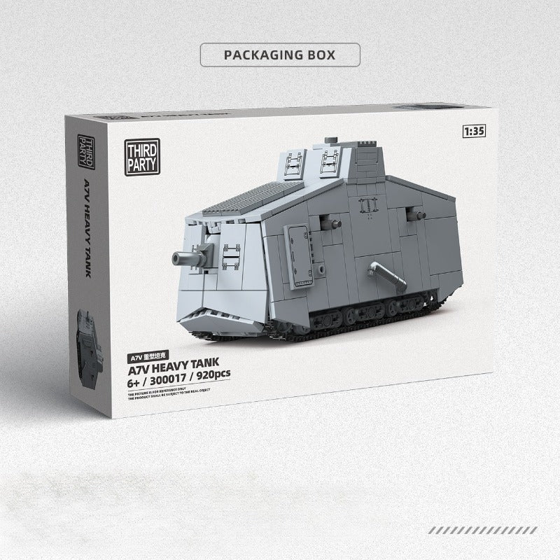 920pcs QUANGUAN 300017 A7V HEAVY TANK - Image 2