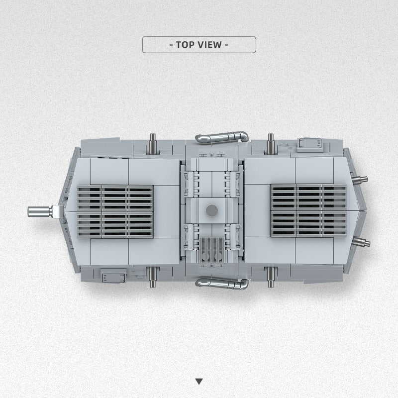 920pcs QUANGUAN 300017 A7V HEAVY TANK - Image 4