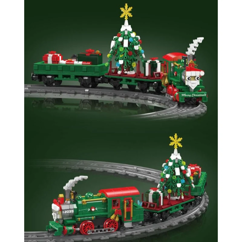 922 PCS Mouldking 12039 ESU KG230 diesel locomotive - Christmas dynamic version - Image 4