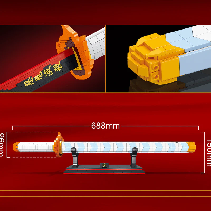 936 PCS BLEACH One Piece Demon Slayer Anime Sword - Image 8